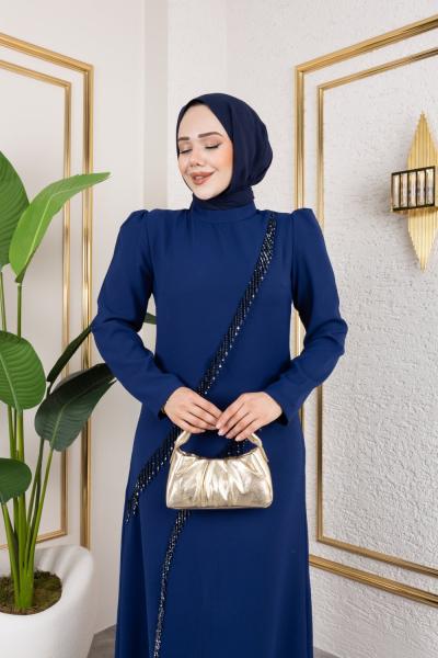 arzu elbise Lacivert