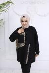 ikili leopar takım Siyah
