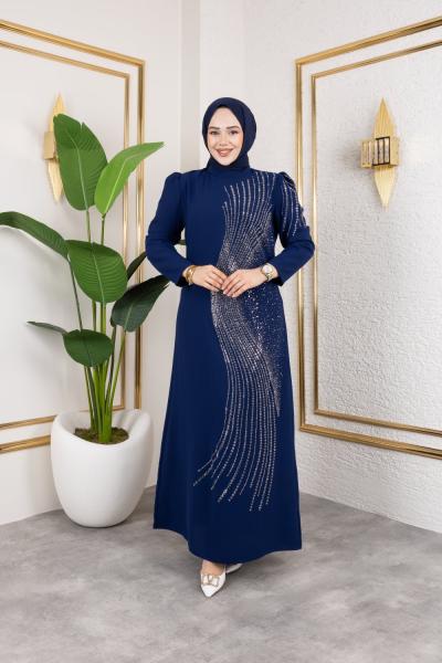ışıl abiye Lacivert