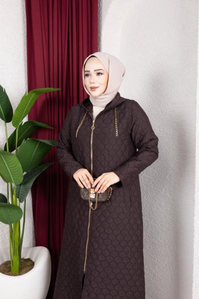 KAPİTONE MONT Kahverengi