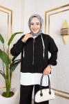 Spor ikili takım Siyah