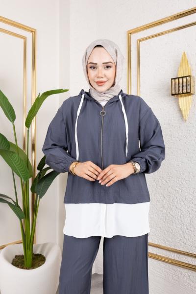 Spor ikili takım Mint Gri