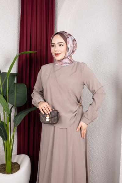 sümeyye model Kahverengi Bej